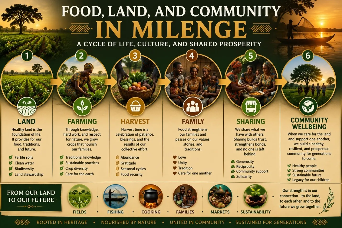 Food, land, and community life in Milenge